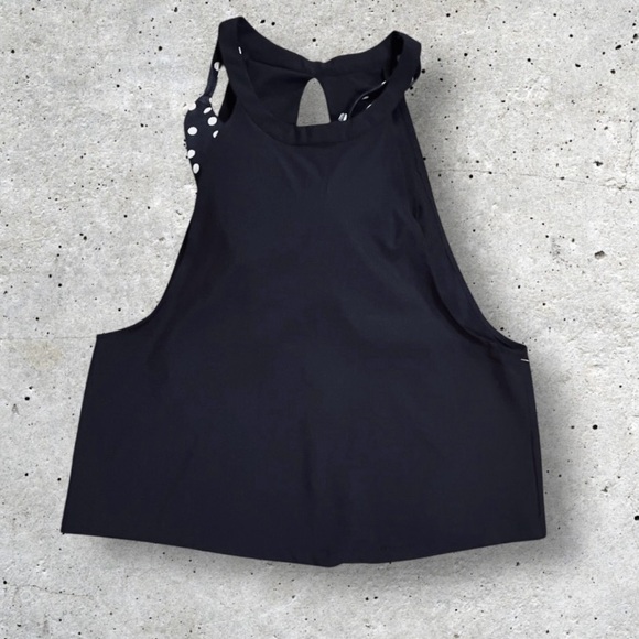NWT Max Studio Performance Polka 2-in-1 Activewear Tank - Picture 1 of 10
